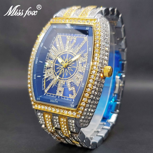 Missfox Iced Out Watch For Men