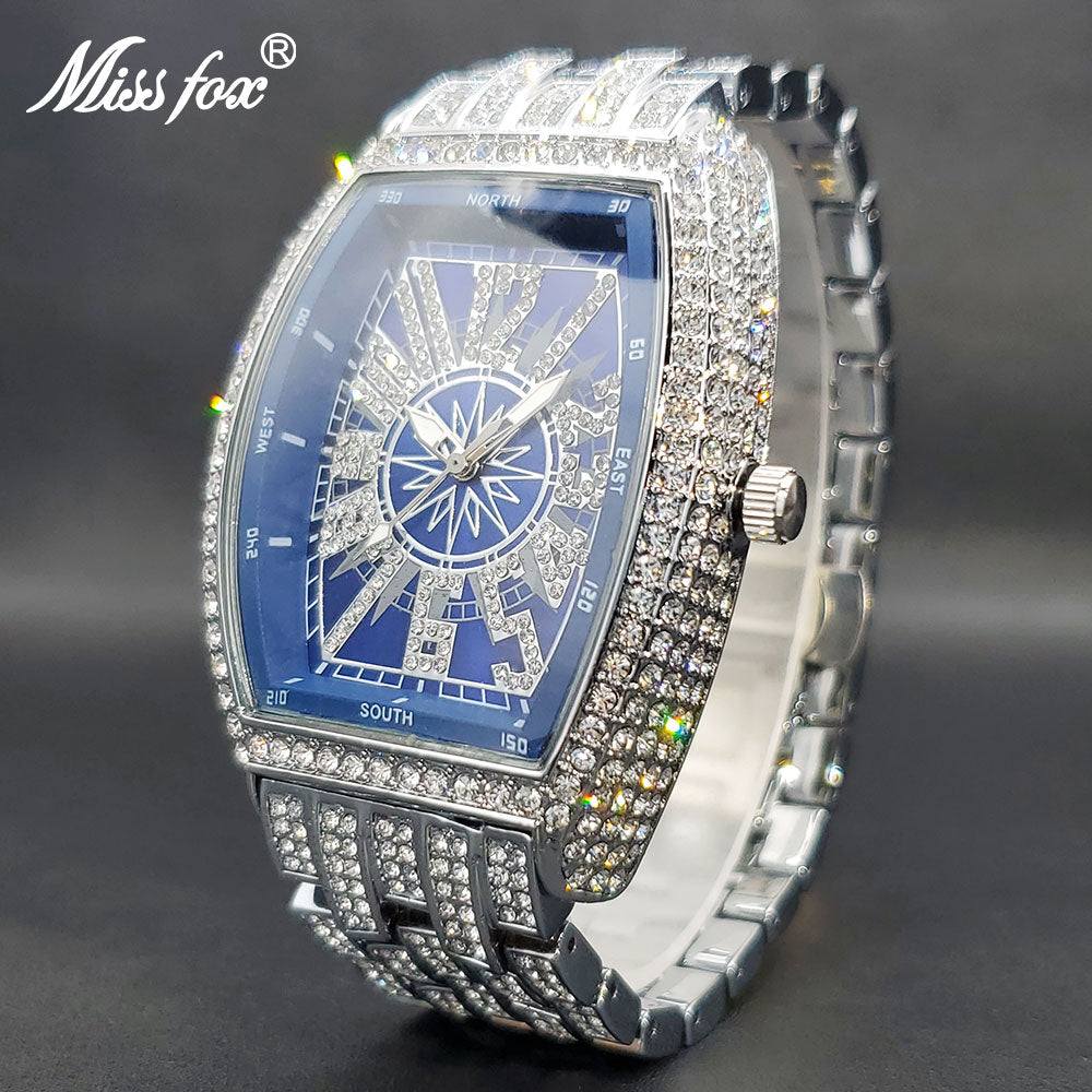 Missfox Iced Out Watch For Men