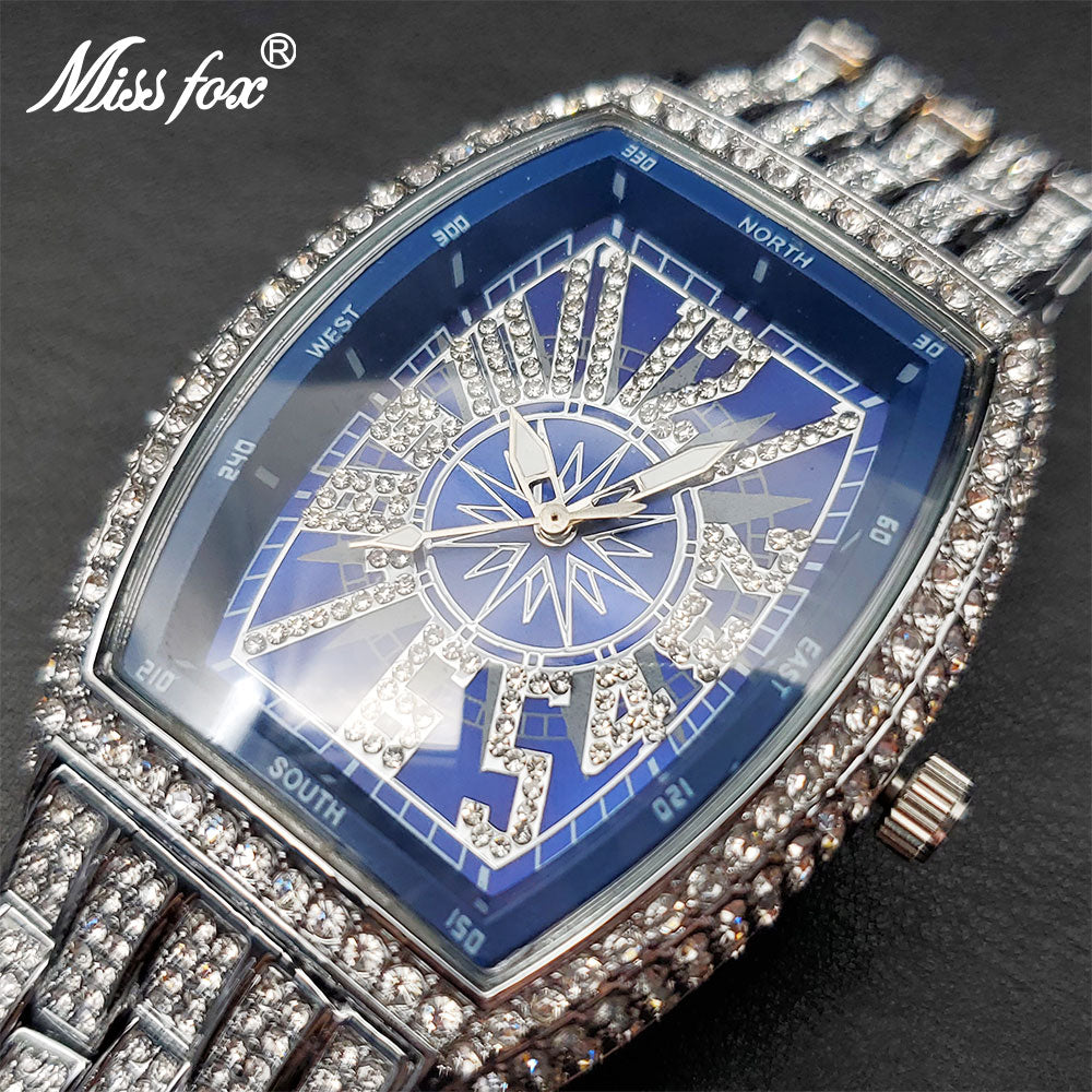 Missfox Iced Out Watch For Men